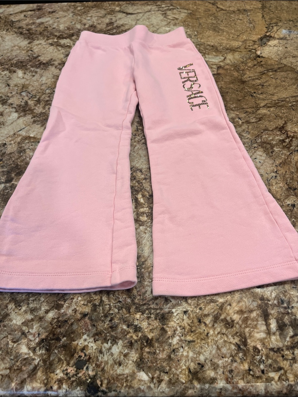 Versace Kids Light Pink Logo Sweatpants